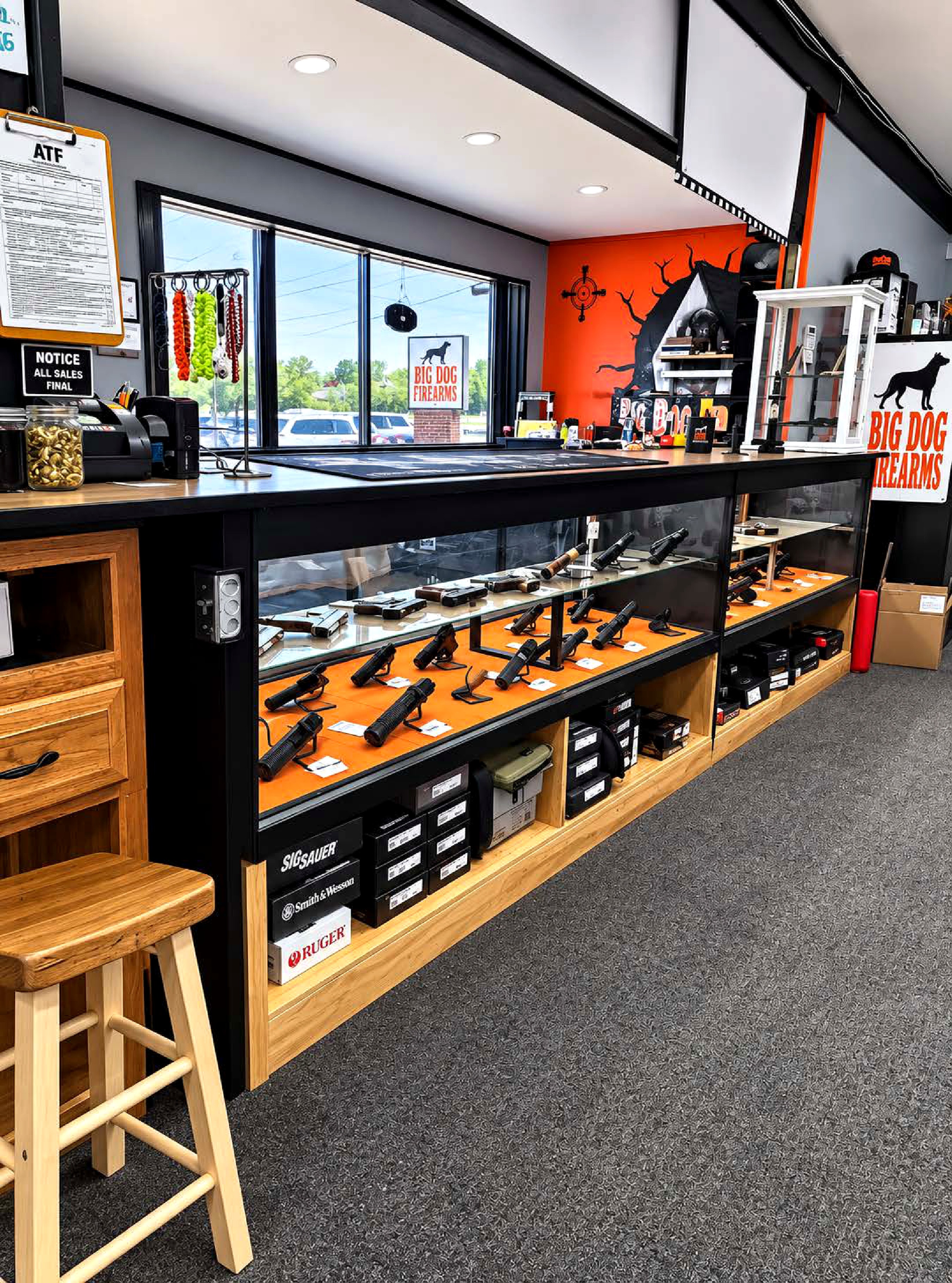 Store Interior — Display Cases